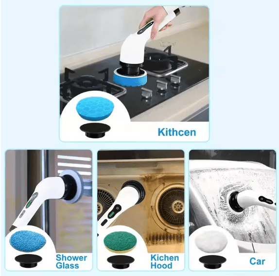 Electric Cleaning Brush JY-6010 – Cordless Multi-Surface Scrubber