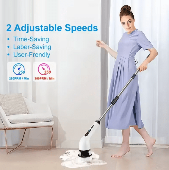 Electric Cleaning Brush JY-6010 – Cordless Multi-Surface Scrubber