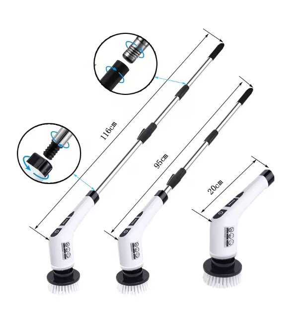 Electric Cleaning Brush JY-6010 – Cordless Multi-Surface Scrubber